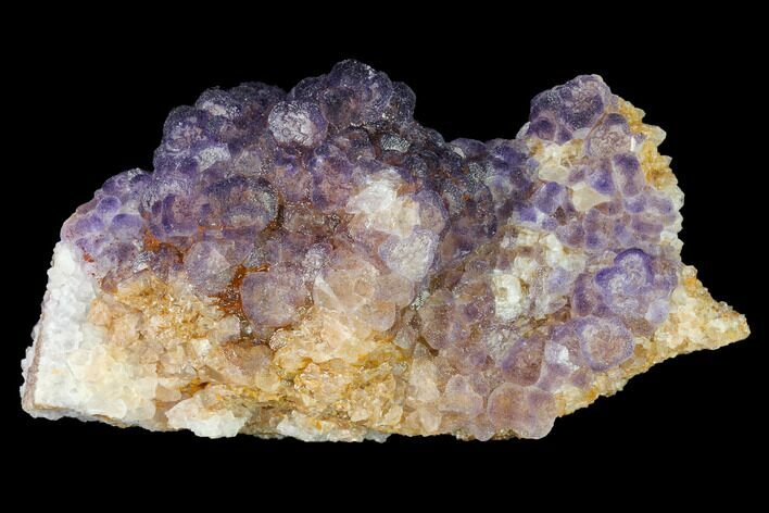 Purple Edge Fluorite Crystals on Quartz - China #146989